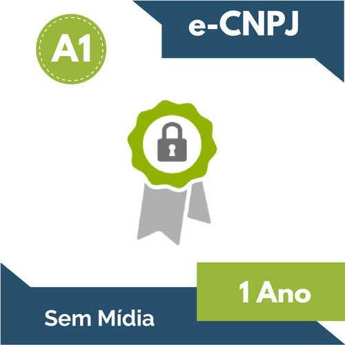 CERTIFICADO DIGITAL e-CNPJ A1 1 ANO